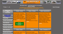 Desktop Screenshot of erlangeninfo.de